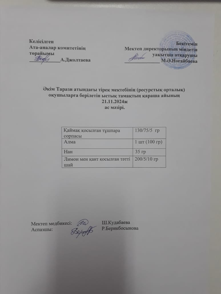"Ас мәзірі 21.11.2024ж"